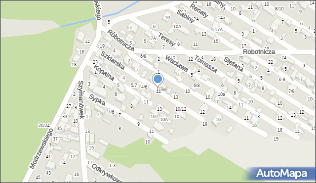 Tomaszów Mazowiecki, Szklarska, 11, mapa Tomaszów Mazowiecki