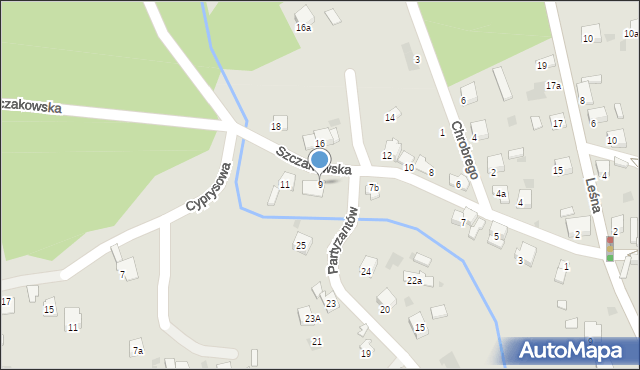 Trzebinia, Szczakowska, 9, mapa Trzebinia