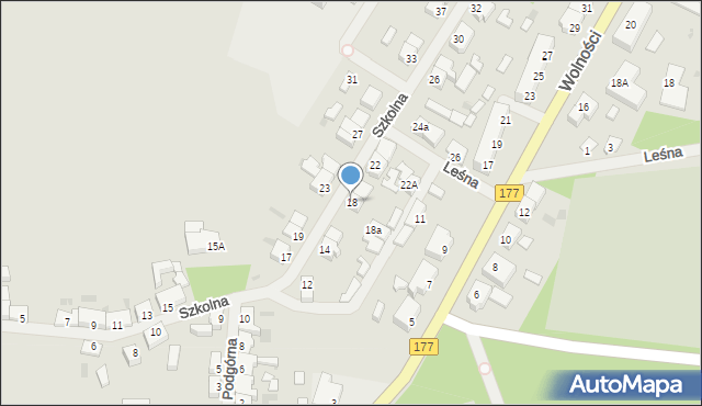 Tuczno, Szkolna, 18, mapa Tuczno