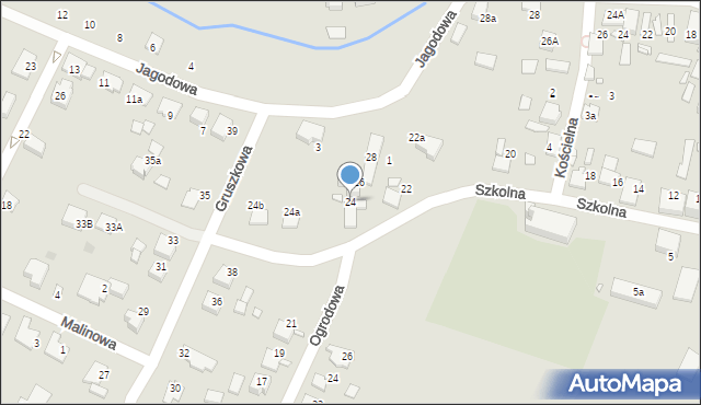 Tułowice, Szkolna, 24, mapa Tułowice