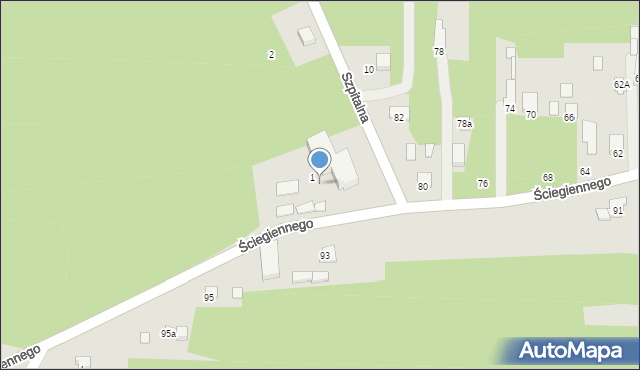 Tuszyn, Szpitalna, 13a, mapa Tuszyn