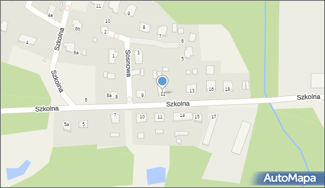 Urszulin, Szkolna, 12, mapa Urszulin