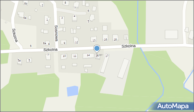 Urszulin, Szkolna, 15, mapa Urszulin