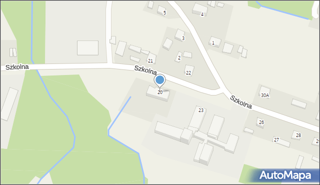 Urszulin, Szkolna, 20, mapa Urszulin