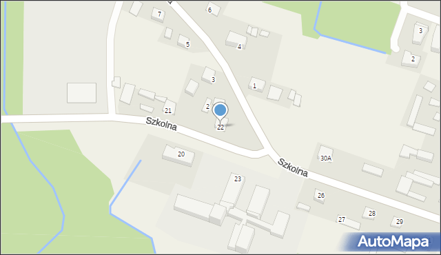 Urszulin, Szkolna, 22, mapa Urszulin