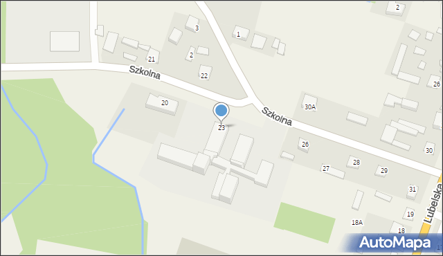 Urszulin, Szkolna, 23, mapa Urszulin