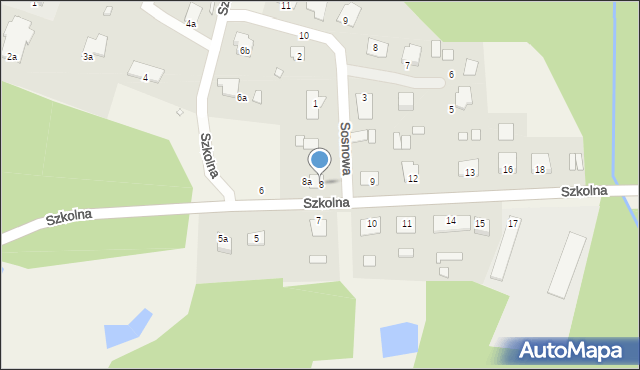 Urszulin, Szkolna, 8, mapa Urszulin