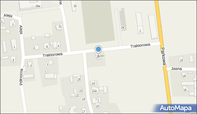 Walichnowy, Szkolna, 26, mapa Walichnowy