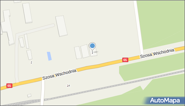 Waliły-Stacja, Szosa Wschodnia, 1, mapa Waliły-Stacja
