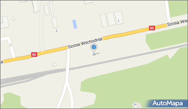 Waliły-Stacja, Szosa Wschodnia, 1A, mapa Waliły-Stacja