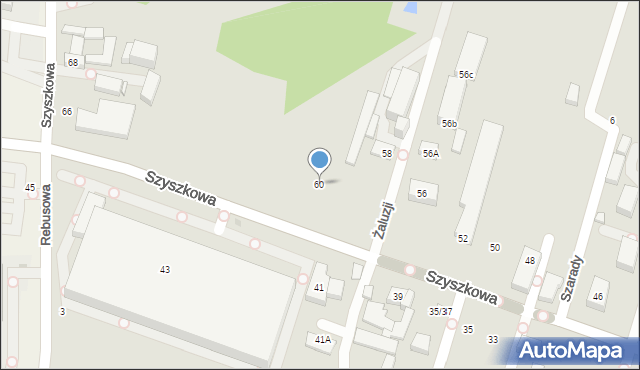 Warszawa, Szyszkowa, 60, mapa Warszawy