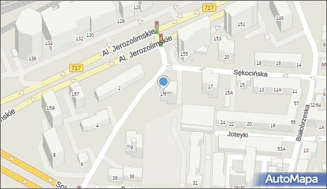 Warszawa, Szczęśliwicka, 1/5, mapa Warszawy