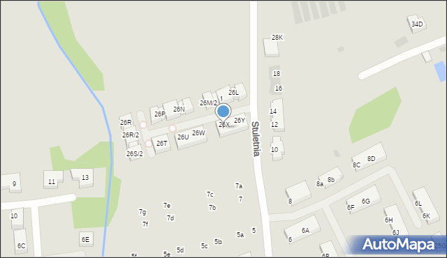 Warszawa, Szamocin, 26X/2, mapa Warszawy