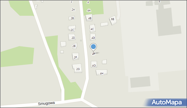 Warszawa, Szklarniowa, 4F, mapa Warszawy