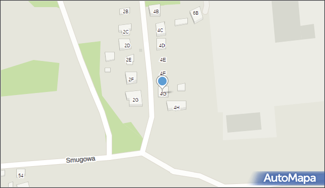 Warszawa, Szklarniowa, 4G, mapa Warszawy