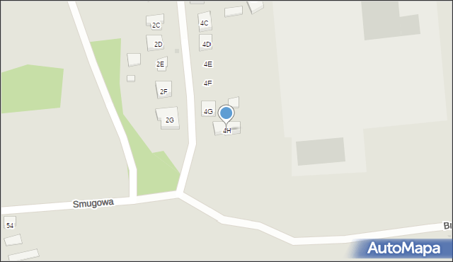 Warszawa, Szklarniowa, 4H, mapa Warszawy