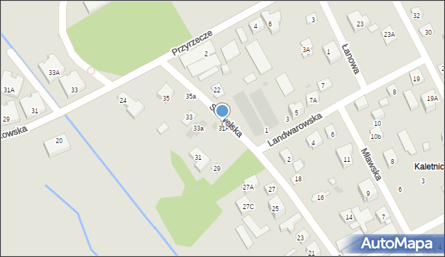 Warszawa, Szawelska, 31A, mapa Warszawy