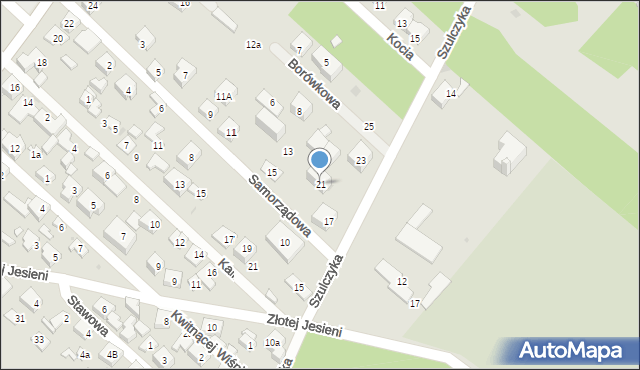 Warszawa, Szulczyka Sylwestra, ks., 21, mapa Warszawy