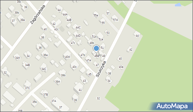 Warszawa, Szulczyka Sylwestra, ks., 49a, mapa Warszawy