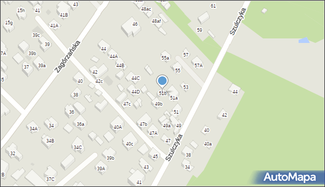 Warszawa, Szulczyka Sylwestra, ks., 51b, mapa Warszawy