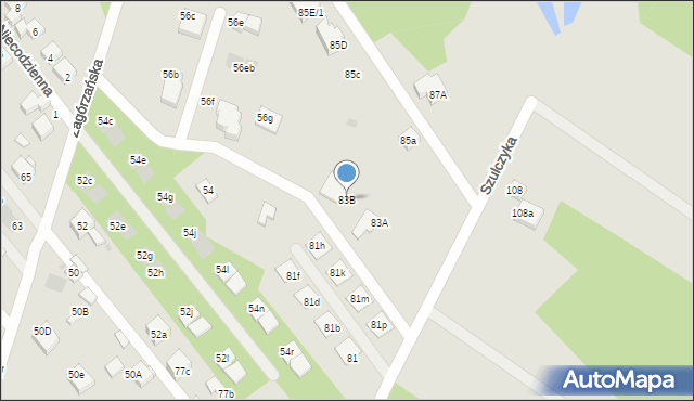 Warszawa, Szulczyka Sylwestra, ks., 83B, mapa Warszawy