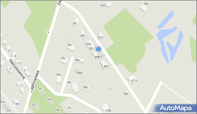 Warszawa, Szulczyka Sylwestra, ks., 85E/1, mapa Warszawy