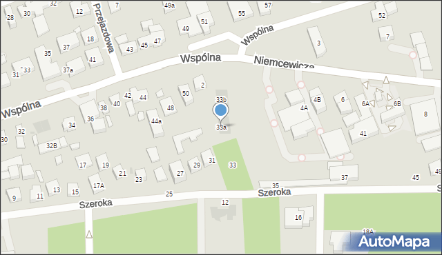 Warszawa, Szeroka, 33a, mapa Warszawy