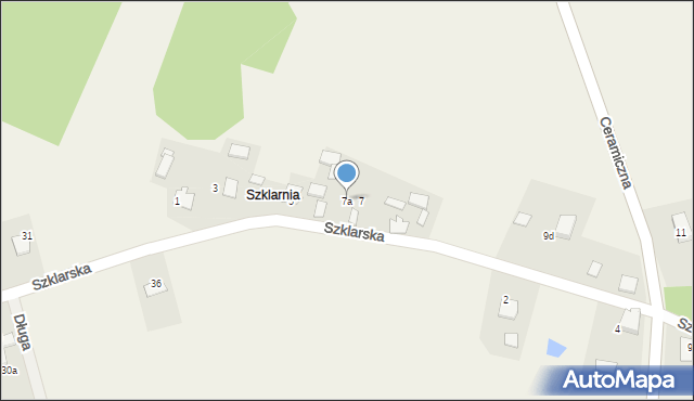 Wędzina, Szklarska, 7a, mapa Wędzina