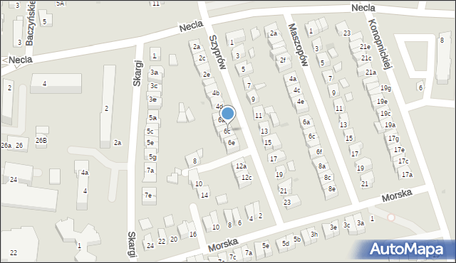 Wejherowo, Szyprów, 6c, mapa Wejherowo