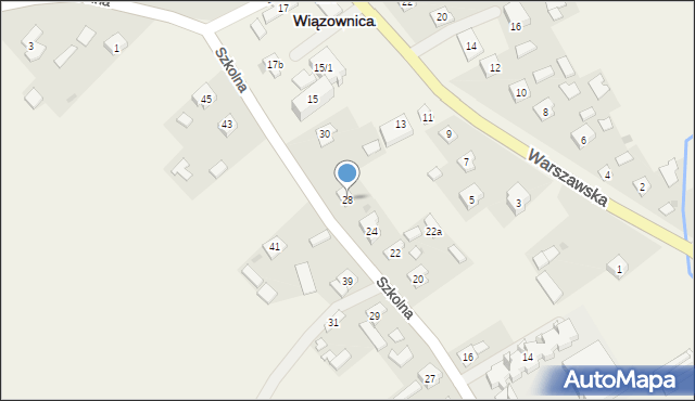 Wiązownica, Szkolna, 28, mapa Wiązownica