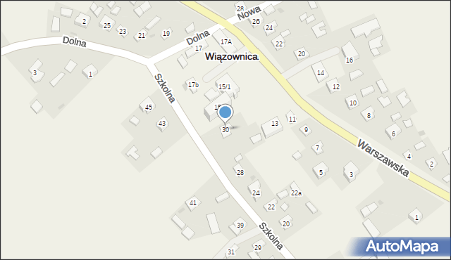 Wiązownica, Szkolna, 30, mapa Wiązownica