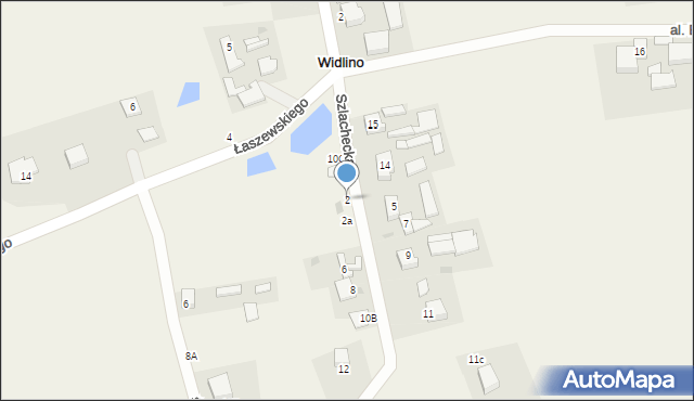 Widlino, Szlachecka, 2, mapa Widlino