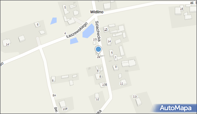 Widlino, Szlachecka, 2a, mapa Widlino