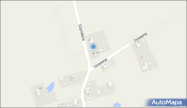 Widlino, Szyndlera Kazimierza, ks., 8, mapa Widlino