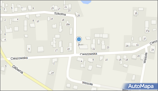 Wierzbie, Szkolna, 27, mapa Wierzbie