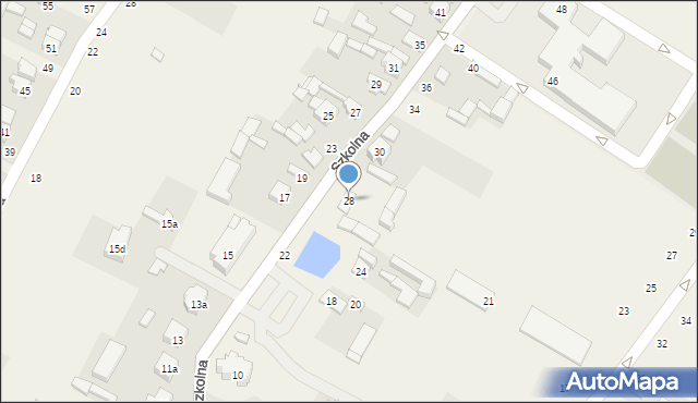 Wierzchlas, Szkolna, 28, mapa Wierzchlas