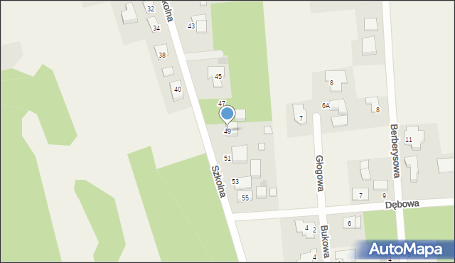 Wierzchowisko, Szkolna, 49, mapa Wierzchowisko