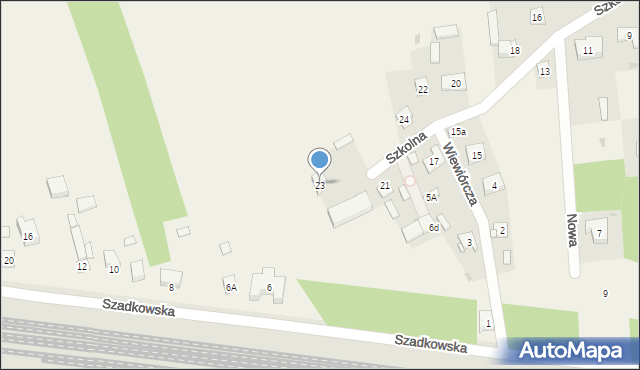 Wiewiórczyn, Szkolna, 23, mapa Wiewiórczyn