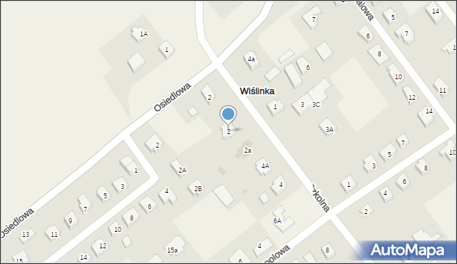 Wiślinka, Szkolna, 2, mapa Wiślinka