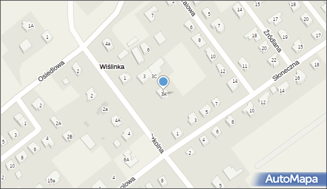 Wiślinka, Szkolna, 3A, mapa Wiślinka