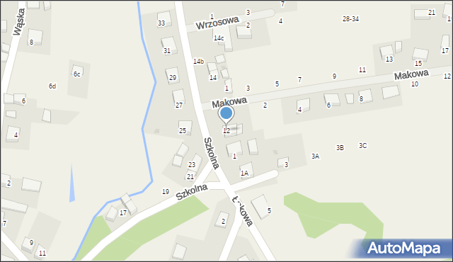 Wisznia Mała, Szkolna, 12, mapa Wisznia Mała