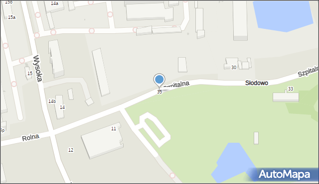 Włocławek, Szpitalna, 35, mapa Włocławka