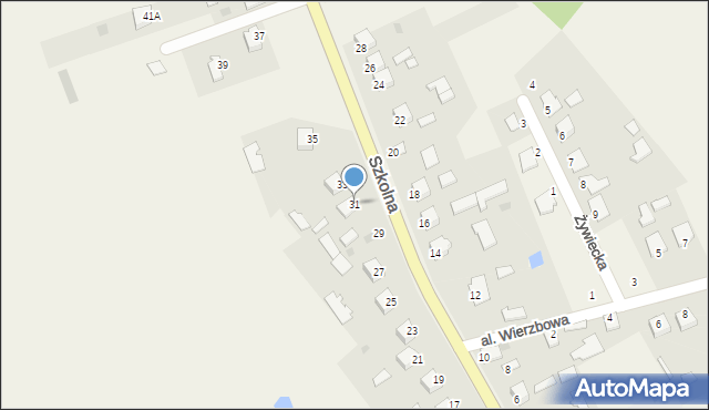 Wola Baranowska, Szkolna, 31, mapa Wola Baranowska