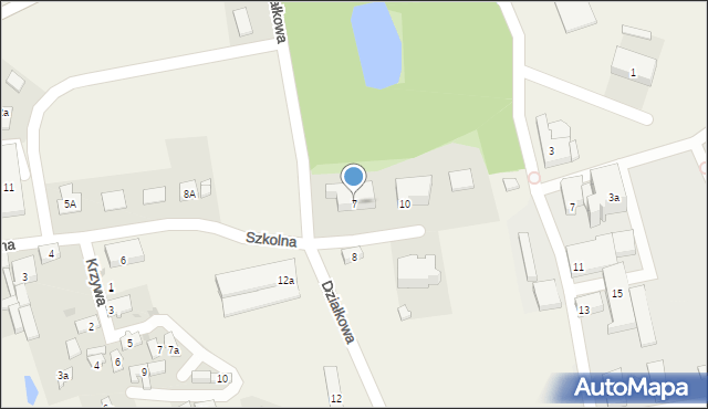 Wola Krzysztoporska, Szkolna, 7, mapa Wola Krzysztoporska