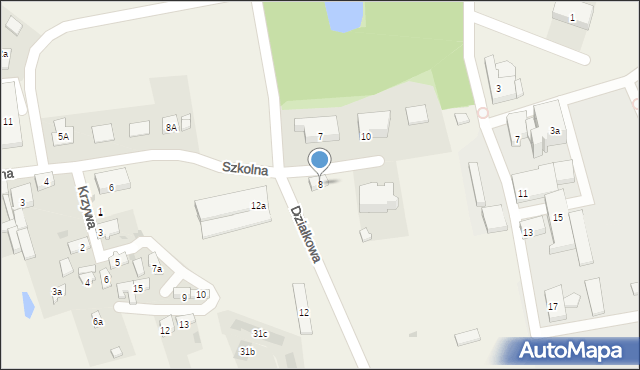 Wola Krzysztoporska, Szkolna, 8, mapa Wola Krzysztoporska