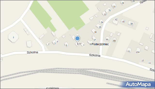 Wolica, Szkolna, 6, mapa Wolica