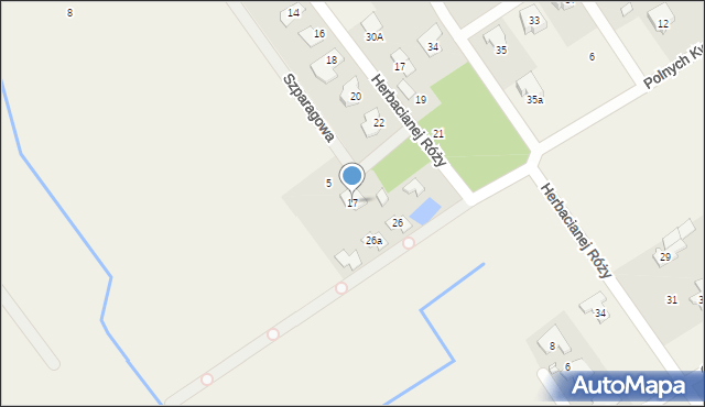 Wólka Kozodawska, Szparagowa, 17, mapa Wólka Kozodawska