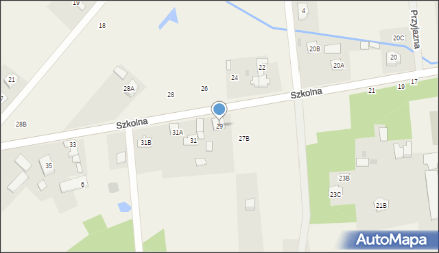 Wólka Radzymińska, Szkolna, 29, mapa Wólka Radzymińska