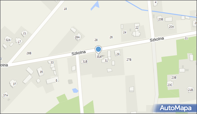 Wólka Radzymińska, Szkolna, 31A, mapa Wólka Radzymińska