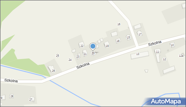 Wołkowyja, Szkolna, 20, mapa Wołkowyja